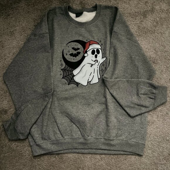 Not Your Average Babe Tops - Spooky Christmas Ghost crewneck sweatshirt